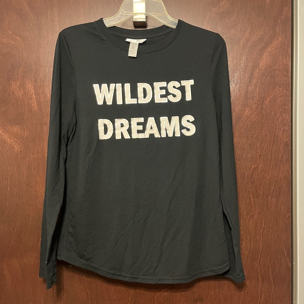 Just Be “Wildest Dreams” Black Long Sleeve Tee